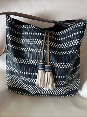 Mia & Luca blue/white Shoulder Bag